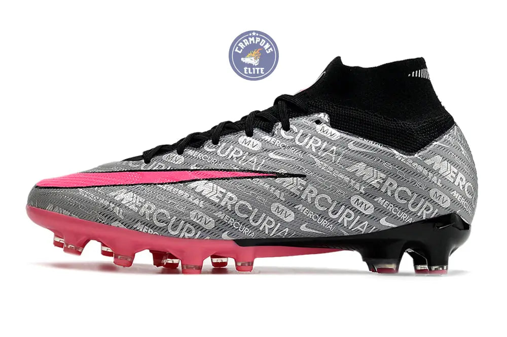 Image of Air Zoom Mercurial Superfly 9 AG 25 - Argenté/Rose/Noir