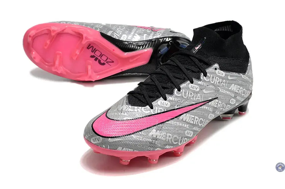 Image of Air Zoom Mercurial Superfly 9 AG 25 - Argenté/Rose/Noir