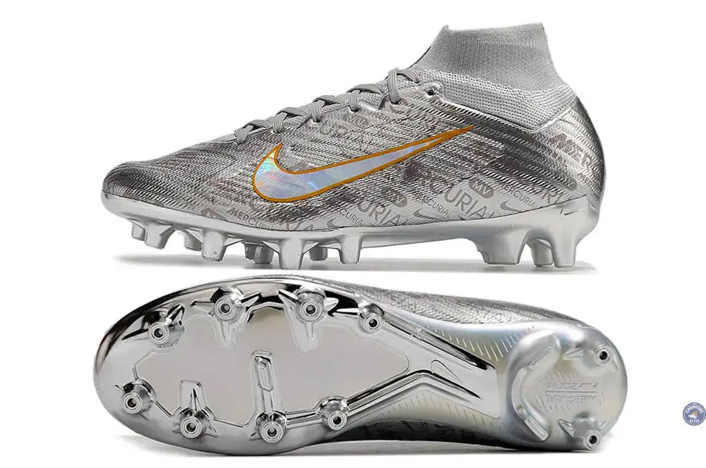 Image of Air Zoom Mercurial Superfly 9 AG - Argenté/Gris/Doré