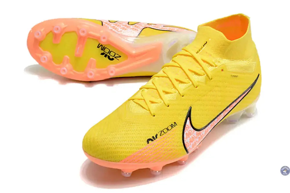 Image of Air Zoom Mercurial Superfly 9 AG Lucent - Jaune/Crépuscule/Barely Grape