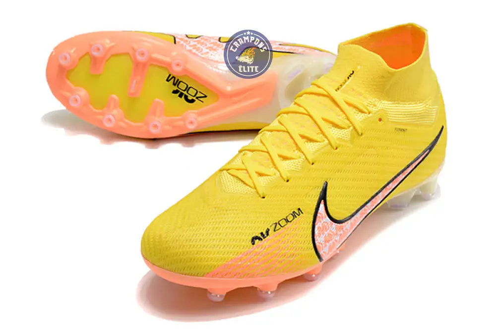 Image of Air Zoom Mercurial Superfly 9 AG Lucent - Jaune/Crépuscule/Barely Grape