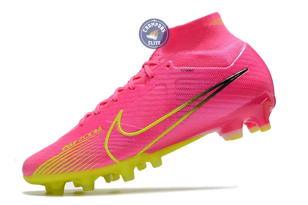 Image of Air Zoom Mercurial Superfly 9 AG Luminous - Rose/Jaune Fluo/Gris