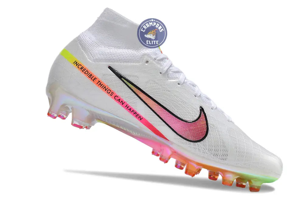 Air Zoom Mercurial Superfly 9 AG x Marcus Rashford - Blanc/Rose/Jaune/Orange