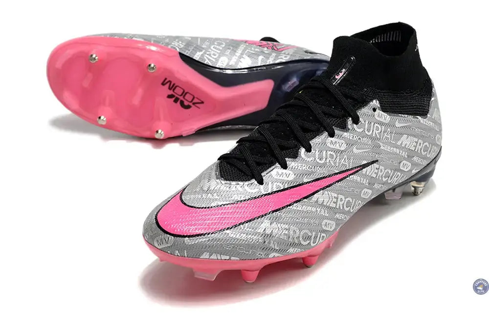 Image of Air Zoom Mercurial Superfly 9 Anticlog 25 - Argenté/Rose/Noir