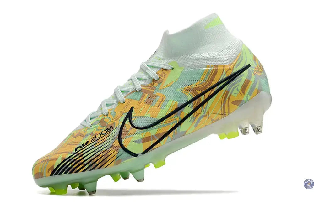 Image of Air Zoom Mercurial Superfly 9 Anticlog SG Bonded - Vert/Bleu/Orange