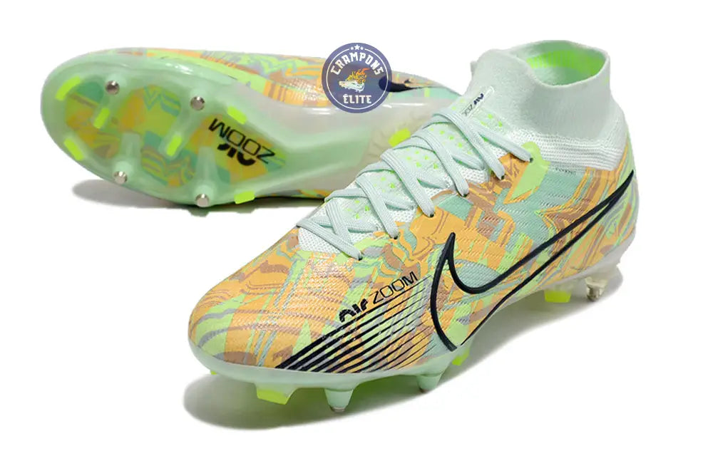 Image of Air Zoom Mercurial Superfly 9 Anticlog SG Bonded - Vert/Bleu/Orange