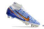 Air Zoom Mercurial Superfly 9 Anticlog SG CR7 Personal Edition - Blanc/Cuivré/Bleu