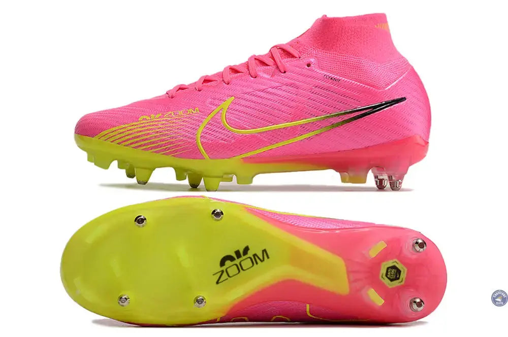 Image of Air Zoom Mercurial Superfly 9 Anticlog SG Luminous - Rose/Jaune Fluo/Gris