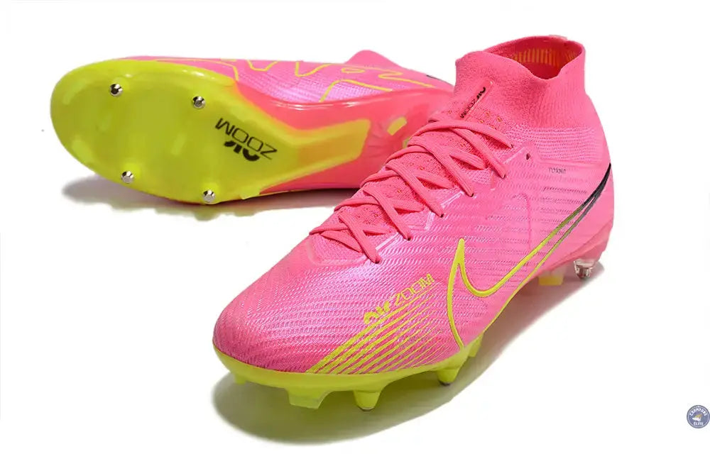 Air Zoom Mercurial Superfly 9 Anticlog SG Luminous - Rose/Jaune Fluo/Gris