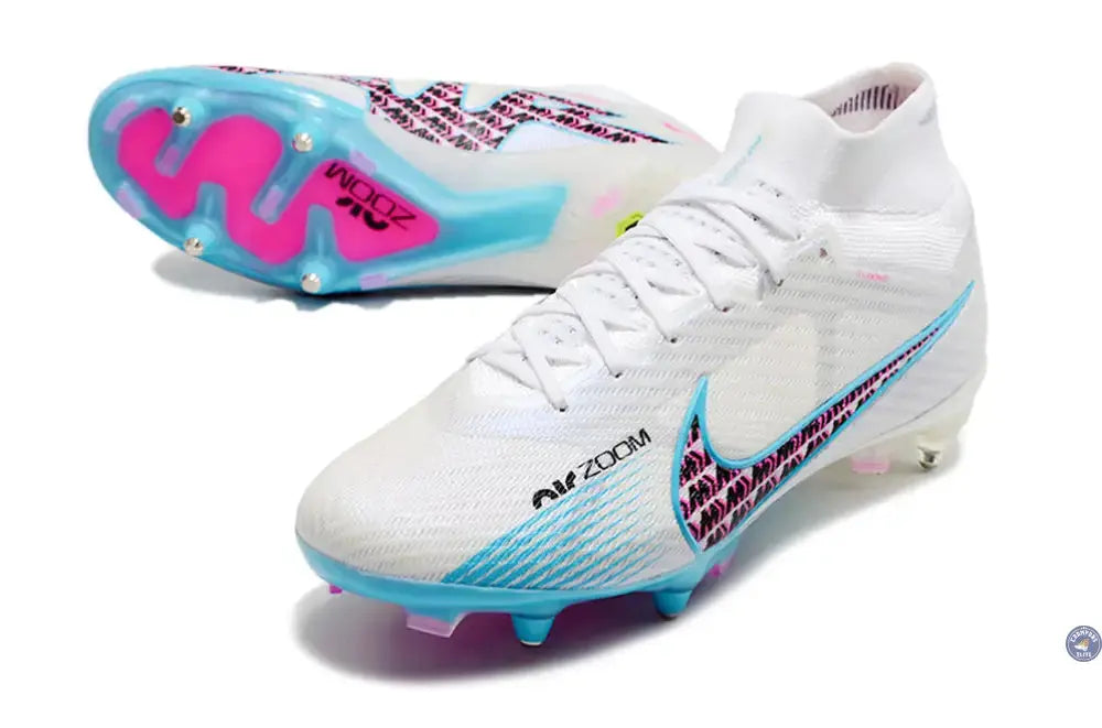 Image of Air Zoom Mercurial Superfly 9 Anticlog SG-PRO Blast - Blanc/Bleu/Rose/Violet