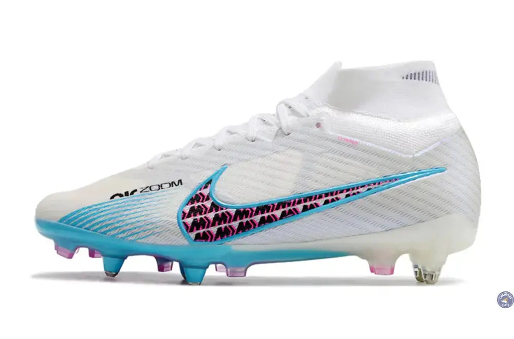 Air Zoom Mercurial Superfly 9 Anticlog SG-PRO Blast - Blanc/Bleu/Rose/Violet