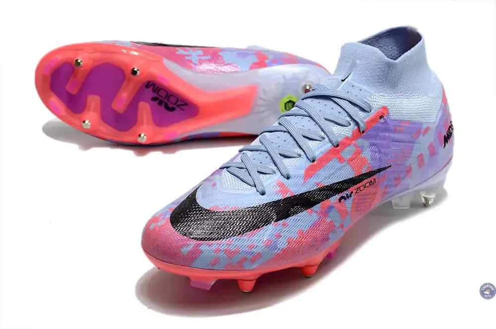 Image of Air Zoom Mercurial Superfly 9 Anticlog SG-PRO Dream Speed 6 - Bleu/Noir/Rose