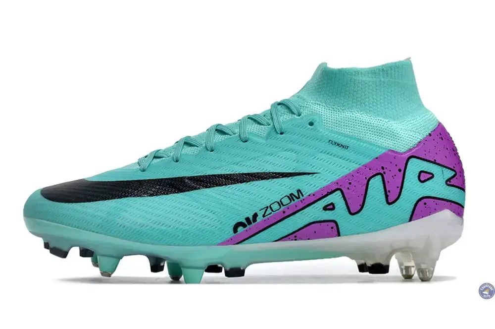 Image of Air Zoom Mercurial Superfly 9 Anticlog SG-PRO Peak Ready - Turquoise/Rose/Noir/Blanc