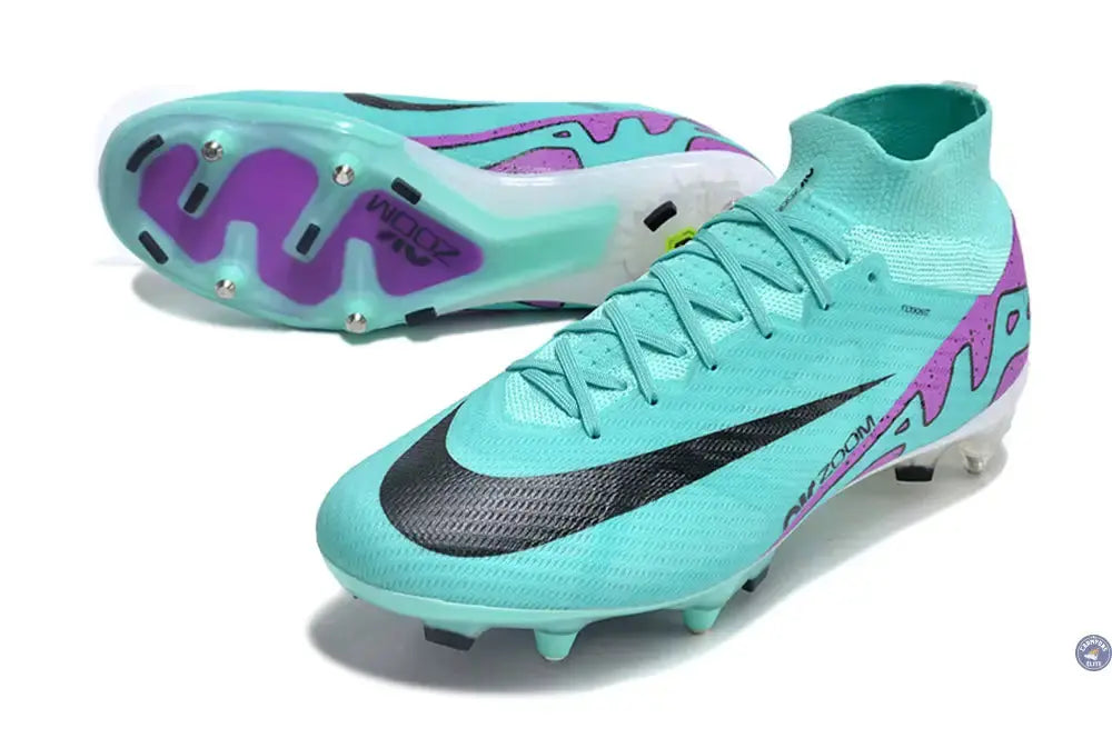 Image of Air Zoom Mercurial Superfly 9 Anticlog SG-PRO Peak Ready - Turquoise/Rose/Noir/Blanc