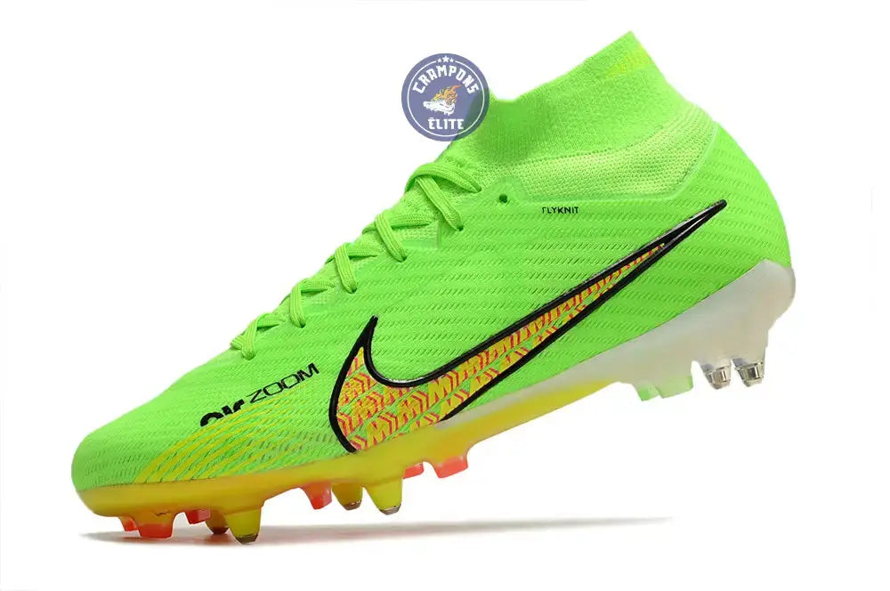 Image of Air Zoom Mercurial Superfly 9 Anticlog SG - Vert/Jaune/Noir/Rose