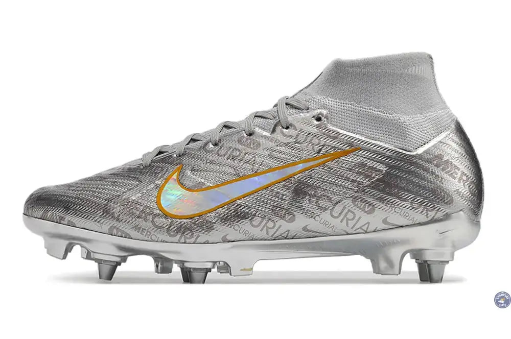Image of Air Zoom Mercurial Superfly 9 SG - Argenté/Gris/Doré
