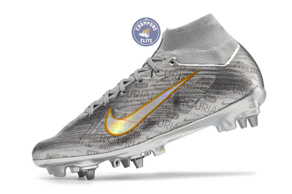 Image of Air Zoom Mercurial Superfly 9 SG - Argenté/Gris/Doré