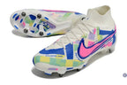 Air Zoom Mercurial Superfly 9 SG - Blanc/Vert/Bleu/Jaune/Rose
