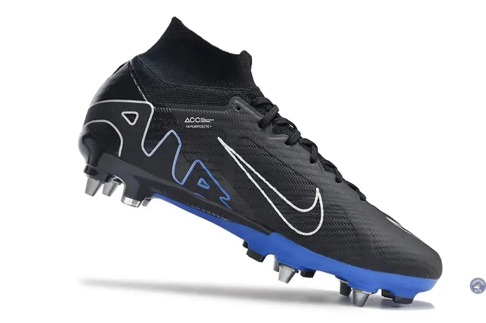 Air Zoom Mercurial Superfly 9 SG-PRO Shadow - Noir/Chrome/Bleu