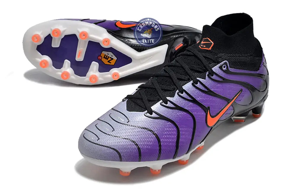 Image of Air Zoom Mercurial Superfly 9 X Air Max Plus AG - Voltage Purple/Orange ÉDITION LIMITÉE