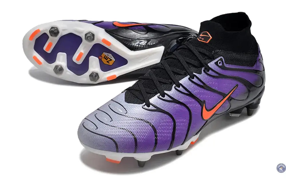 Image of Air Zoom Mercurial Superfly 9 X Air Max Plus SG - Voltage Purple/Orange ÉDITION LIMITÉE