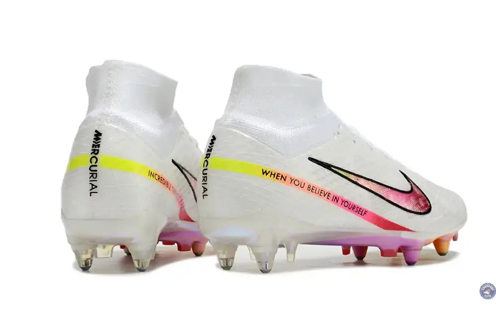Air Zoom Mercurial Superfly 9 x Rashford Anticlog SG - Blanc/Rose/Orange/Jaune