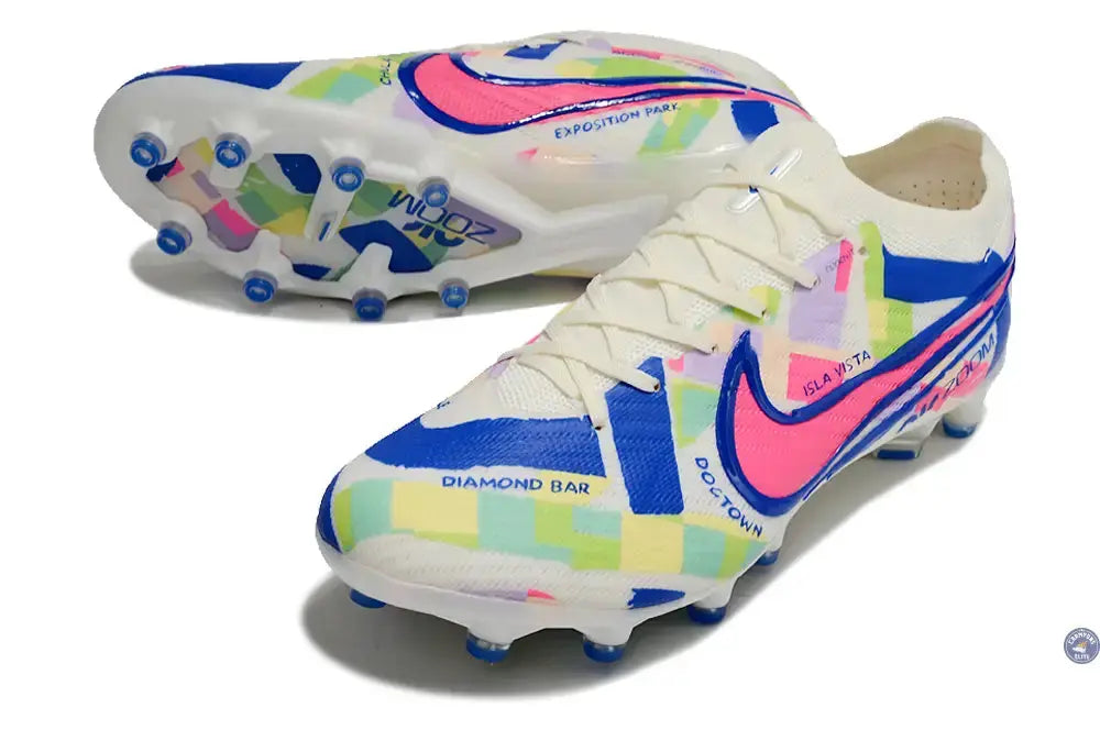 Image of Air Zoom Mercurial Vapor 15 AG - Blanc/Jaune/Bleu/Vert/Rose