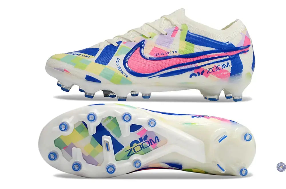 Image of Air Zoom Mercurial Vapor 15 AG - Blanc/Jaune/Bleu/Vert/Rose