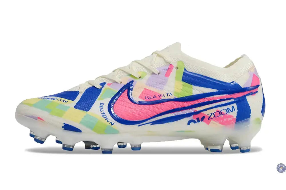 Image of Air Zoom Mercurial Vapor 15 AG - Blanc/Jaune/Bleu/Vert/Rose