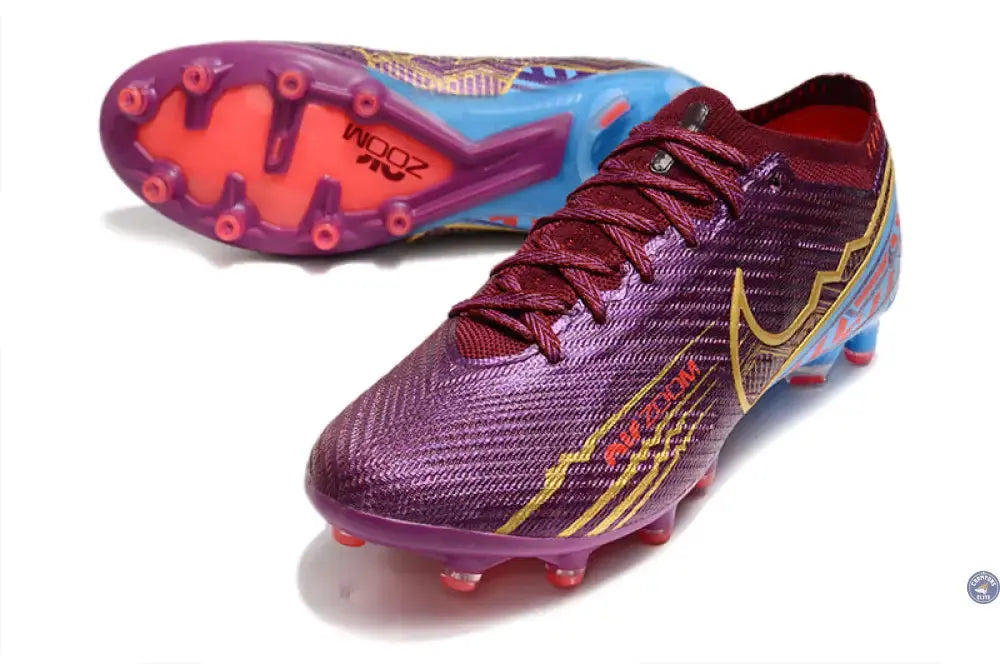 Image of Air Zoom Mercurial Vapor 15 AG Mbappé Personal Edition - Bordeaux/Doré