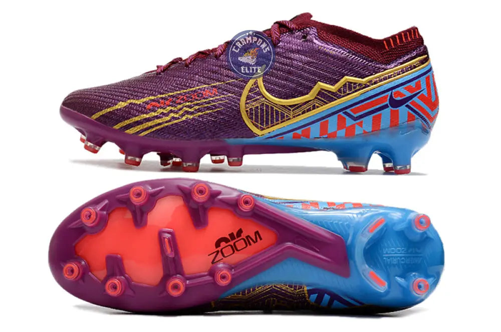 Air Zoom Mercurial Vapor 15 AG Mbappé Personal Edition - Bordeaux/Doré