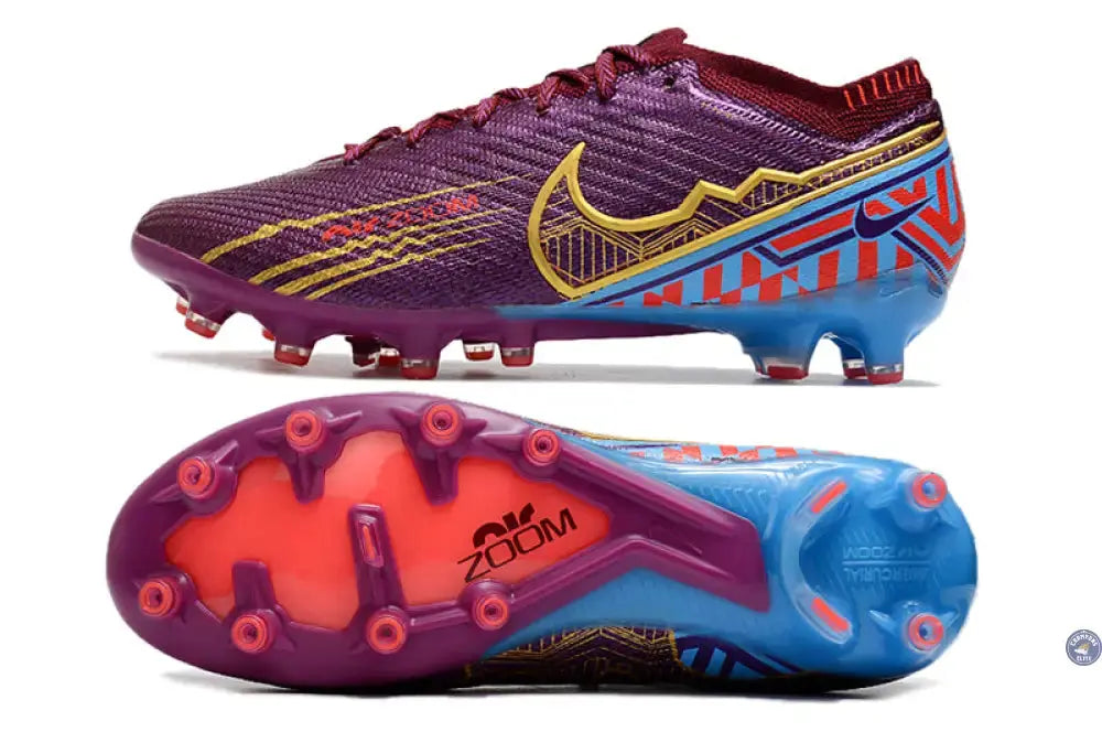 Image of Air Zoom Mercurial Vapor 15 AG Mbappé Personal Edition - Bordeaux/Doré