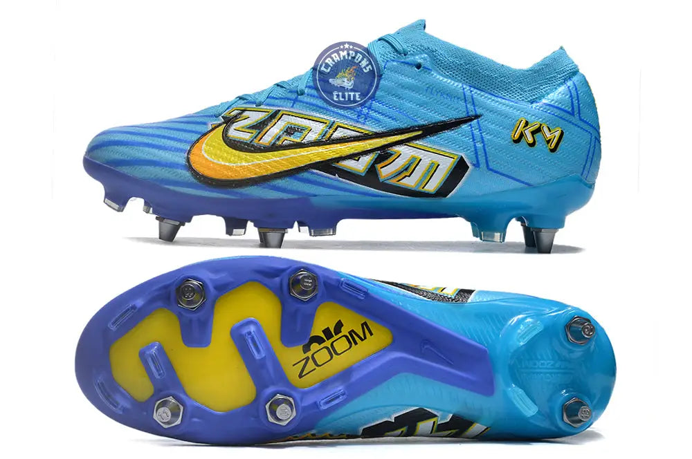 Image of Air Zoom Mercurial Vapor 15 Anticlog SG Mbappé Personal Edition - Bleu/Blanc