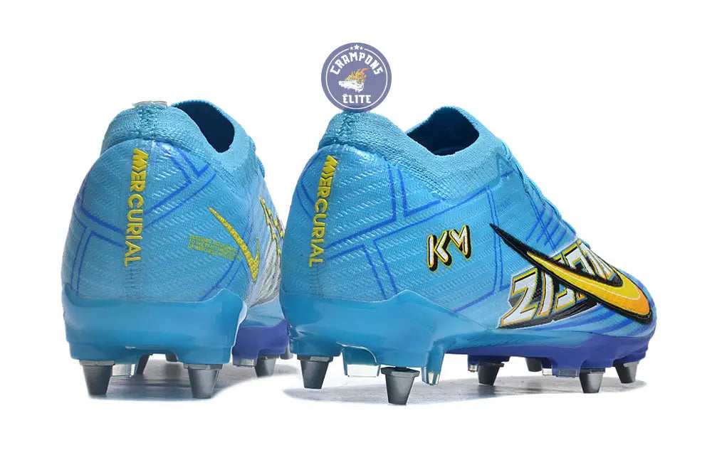 Image of Air Zoom Mercurial Vapor 15 SG Mbappé Personal Edition - Bleu/Blanc