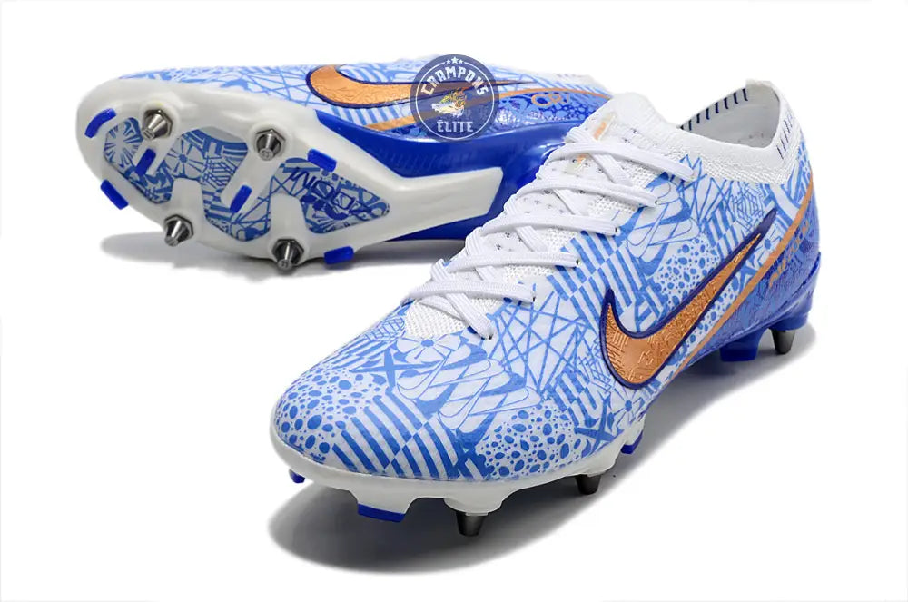 Air Zoom Mercurial Vapor 15 SG-PRO CR7 Personal Edition - Blanc/Cuivré/Bleu