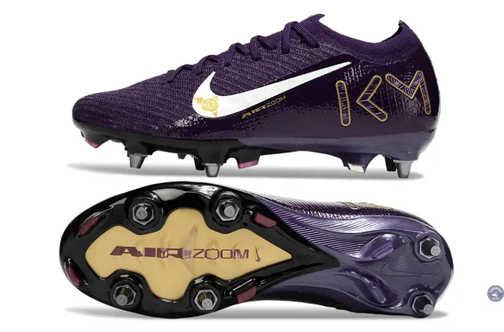 Image of Air Zoom Mercurial Vapor 16 SG Mbappé Personal Edition - Violet/Blanc