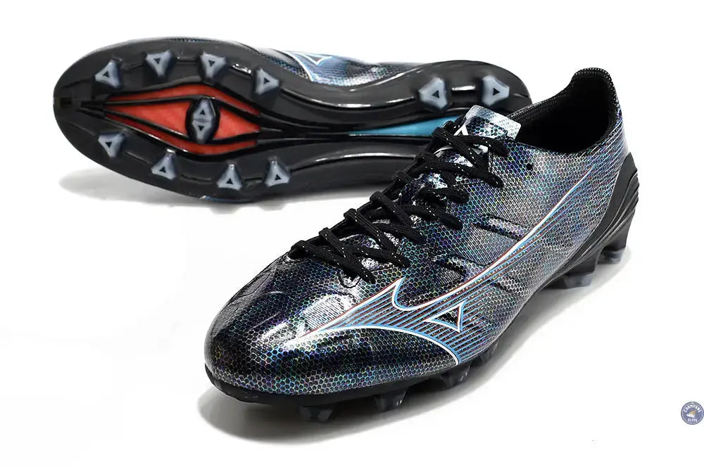 Image of Alpha Elite FG/AG Black Pack - Noir/Rouge/Bleu