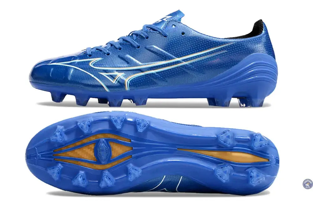 Image of Alpha Elite FG/AG Mugen - Bleu/Blanc/Doré