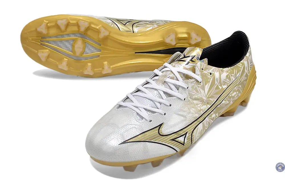 Alpha Elite FG/AG Prism Gold - Blanc/Doré/Noir