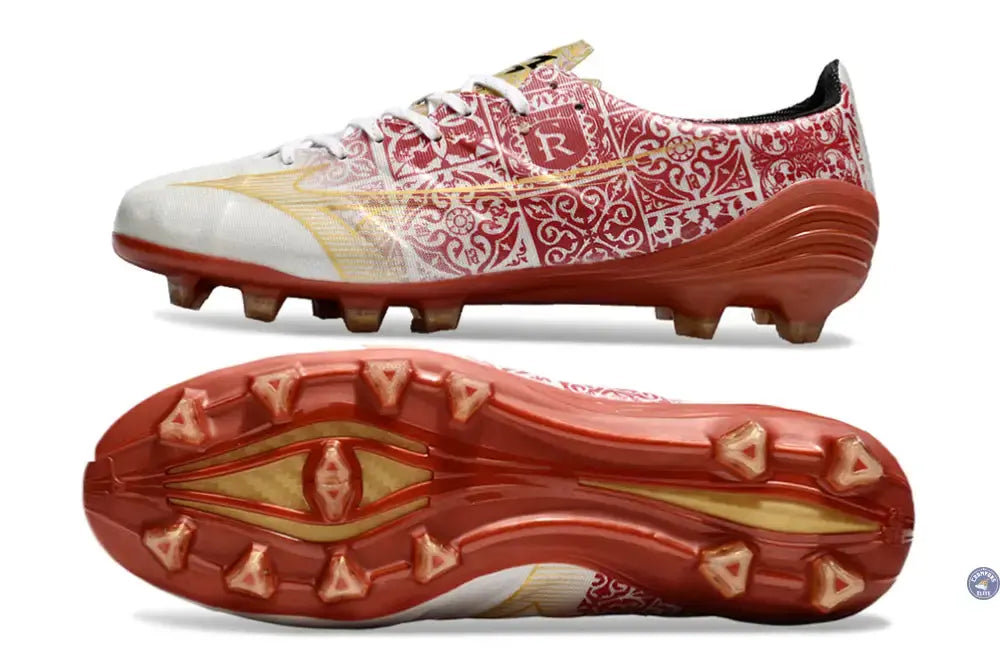 Alpha Made in Japan FG/AG Sergio Ramos 4 Vol. lll - Blanc/Doré/Rouge ÉDITION LIMITÉE