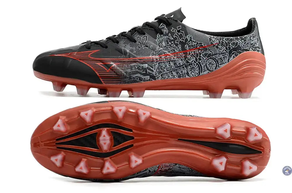 Image of Alpha Made in Japan FG Sergio Ramos 4 Vol. II - Noir/Rouge ÉDITION LIMITÉE