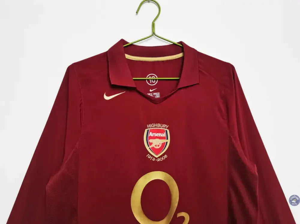 Image of Arsenal 2005/06 Domicile à manches longues