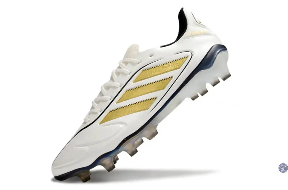 Image of Copa Pure 3 Elite FG Luxe Control Teaser - Blanc/Matte Gold/Noir ÉDITION LIMITÉE