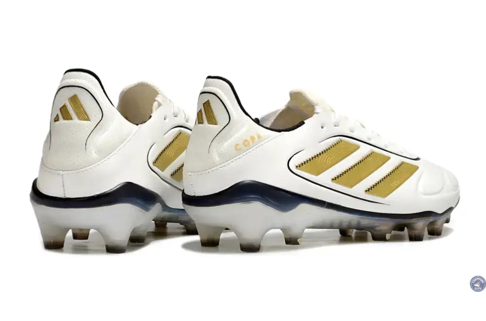 Image of Copa Pure 3 Elite FG Luxe Control Teaser - Blanc/Matte Gold/Noir ÉDITION LIMITÉE