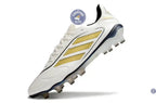 Copa Pure 3 Elite FG Luxe Control Teaser - Blanc/Matte Gold/Noir ÉDITION LIMITÉE