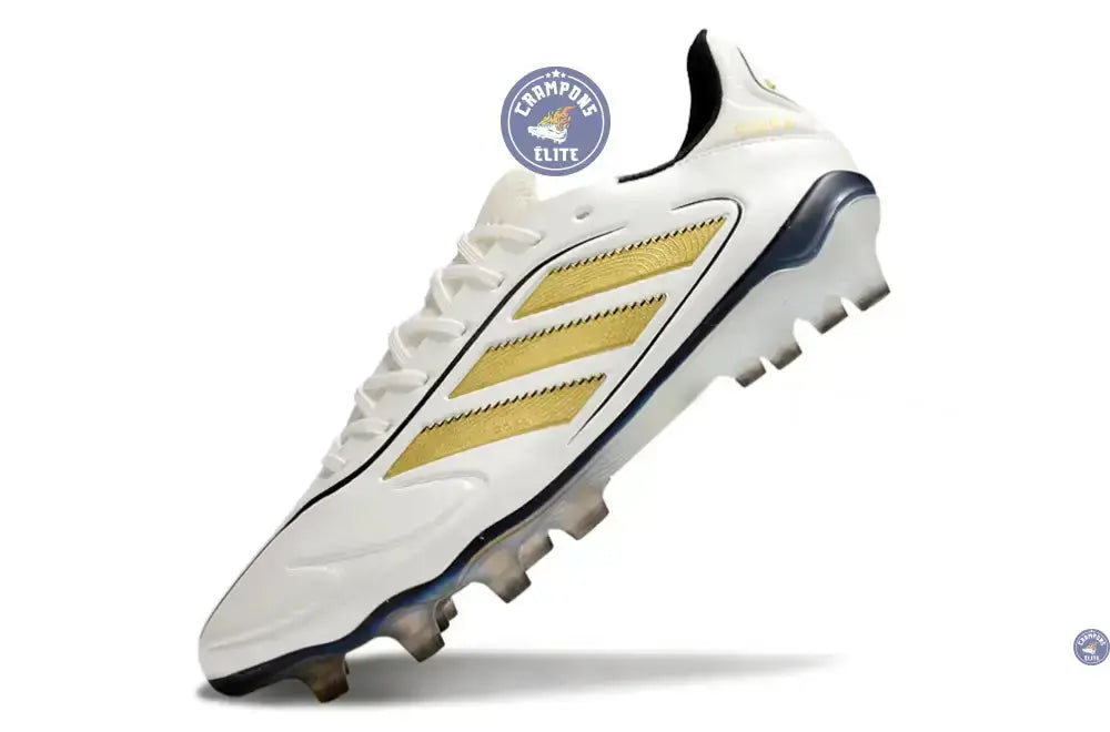 Copa Pure 3 Elite FG Luxe Control Teaser - Blanc/Matte Gold/Noir ÉDITION LIMITÉE