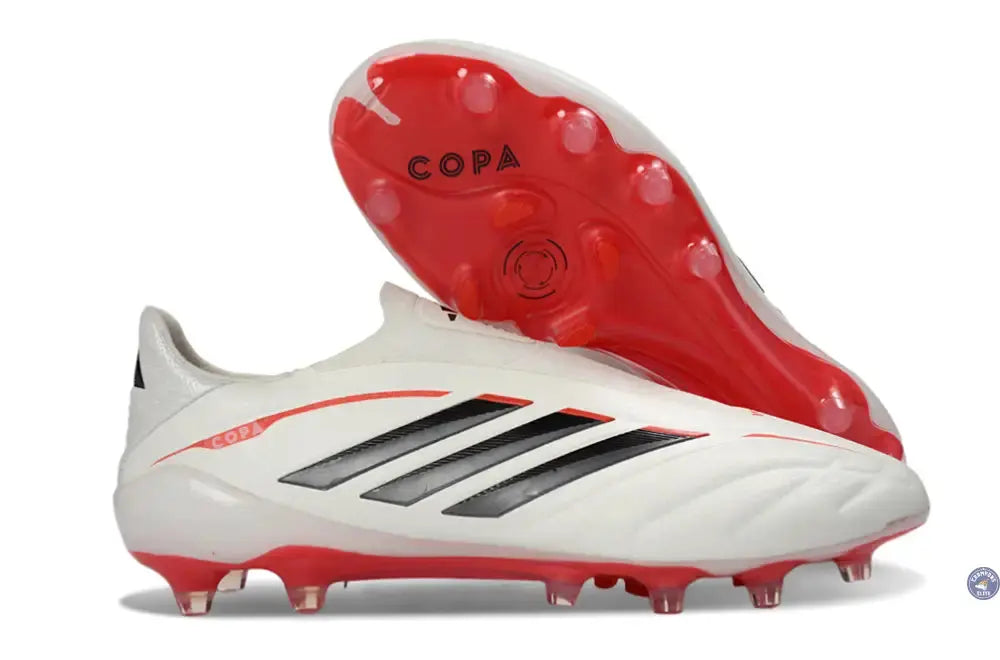COPA PURE 4 LACELESS ELITE FG BORN FOR GOALS - BLANC/ARGENTÉ/NOIR/LUCID RED - Crampons Elite