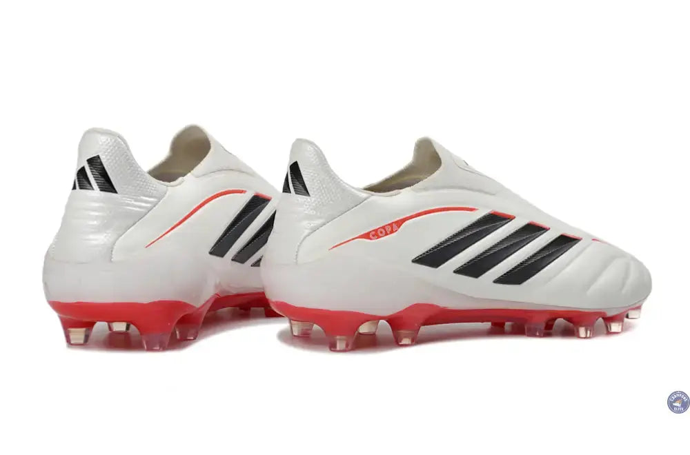 COPA PURE 4 LACELESS ELITE FG BORN FOR GOALS - BLANC/ARGENTÉ/NOIR/LUCID RED - Crampons Elite