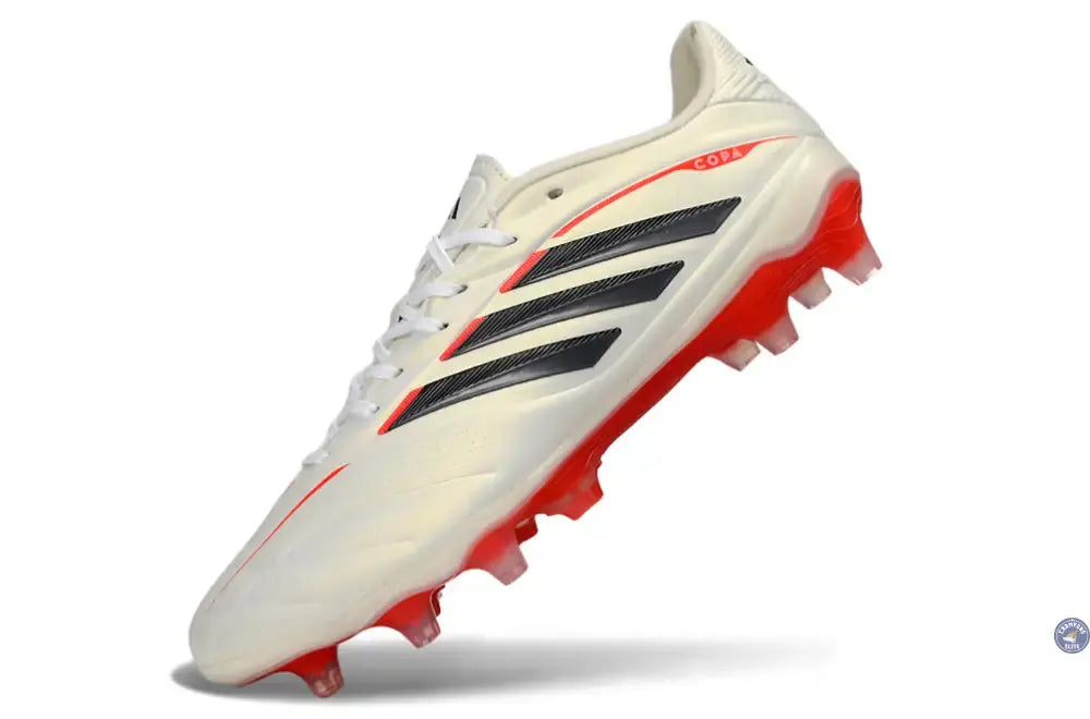 Image of COPA PURE ELITE 4 FG BORN FOR GOALS - BLANC/ARGENTÉ/NOIR/LUCID RED