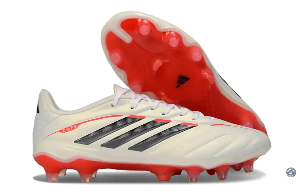 COPA PURE ELITE 4 FG BORN FOR GOALS - BLANC/ARGENTÉ/NOIR/LUCID RED
